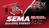 EVIL ENERGY is LIVE at SEMA 2025! Live Streams & Sale Now ON!