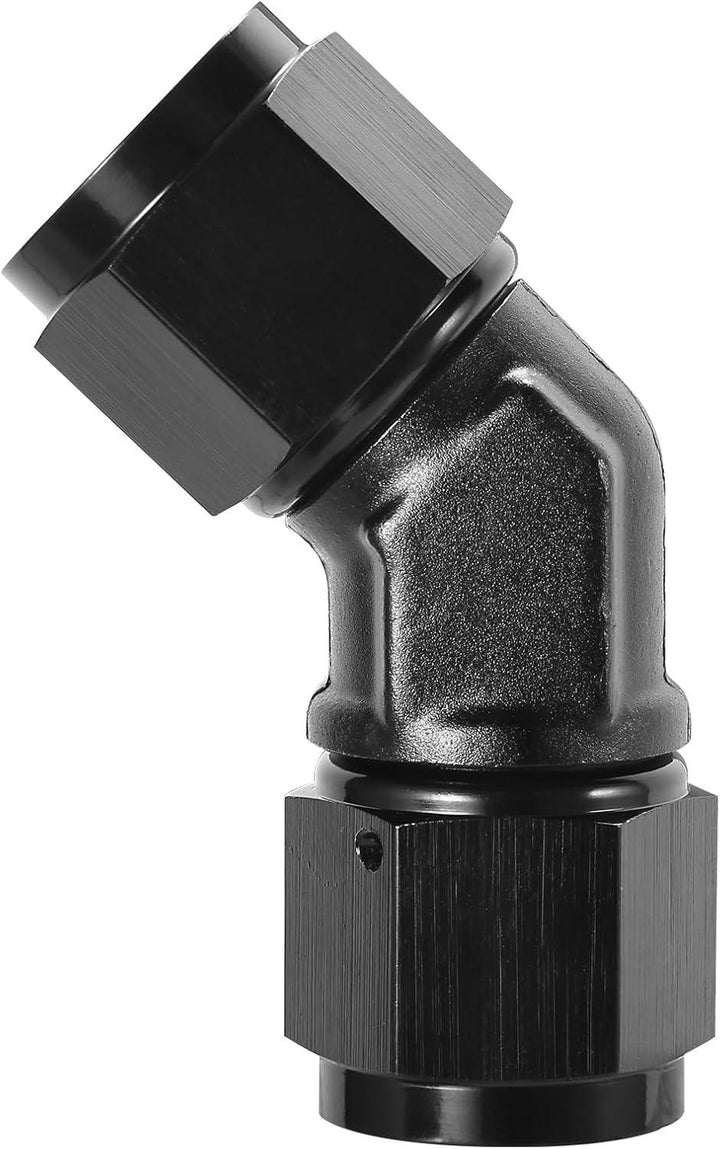 EVIL ENERGY AN Female to AN Female 90 Degree Low Profile Swivel Coupler Union Fitting Adapter Aluminum - EVILENERGY