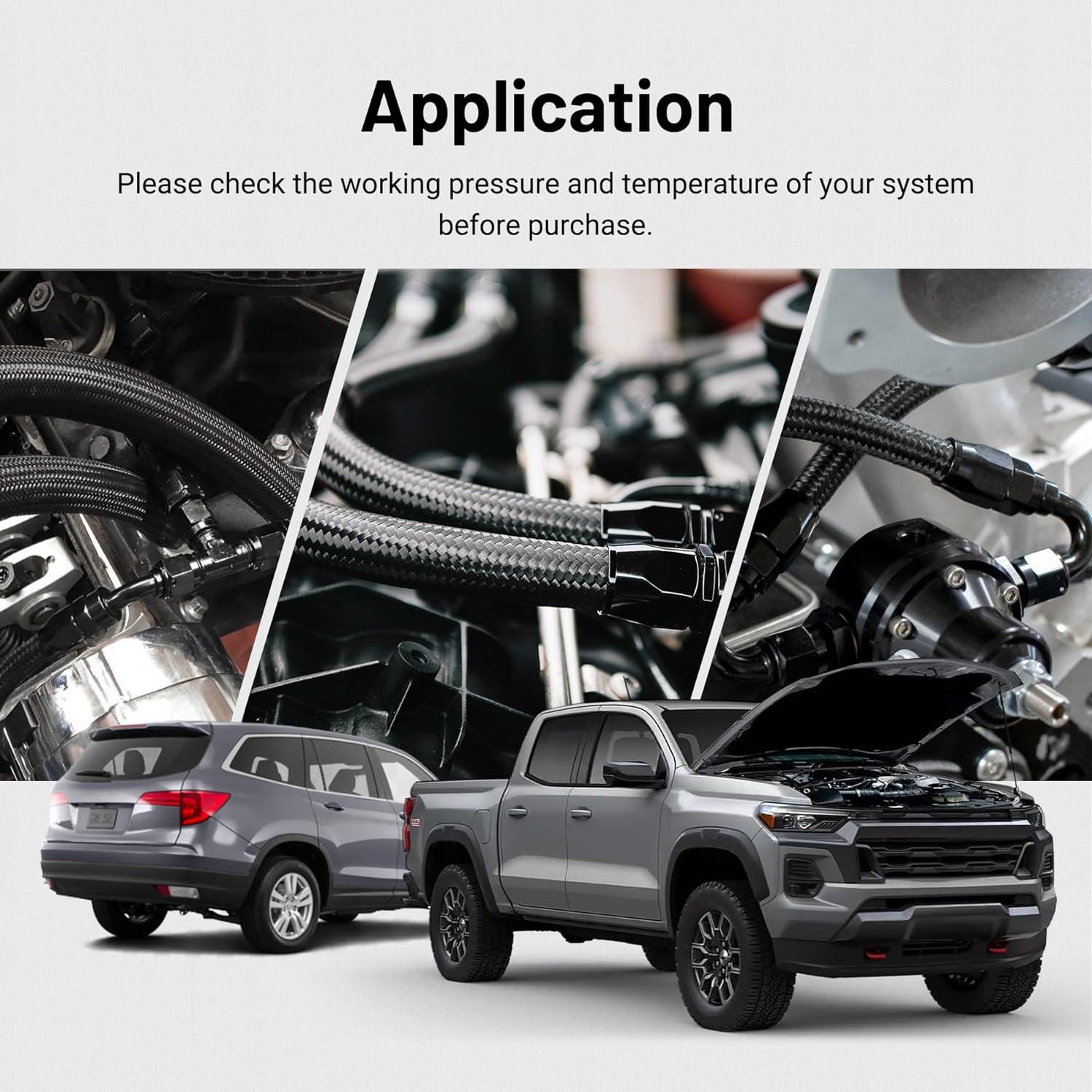 EVIL ENERGY Universal EFI Fuel System Kit with PTFE Fuel Line and 10-Micron Fuel Filter - EVILENERGY