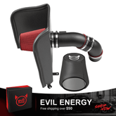 EVIL ENERGY Cold Air Intake Kit – Free Shipping Over $50, Includes Intake Tube, Red Filter & Heat Shield