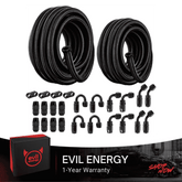 EVILENERGY EVIL ENERGY 2 Kit 6AN 8AN Fuel Line Kit 40FT with 24PCS Fitting Kit, 6AN Hose 8AN Hose, Nylon Braided CPE Fuel Line Hose