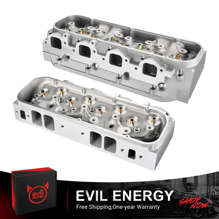 EVIL ENERGY BBC Cylinder Head Pair - Free Shipping + One - Year Warranty