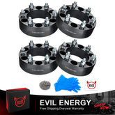 EVIL ENERGY 6x139.7mm 2inch Wheel Spacers for 2007 - 2010 Hummer H3 Alpha 4 - Piece Set with 12x1.5 Bolts, 108mm Hub Bore