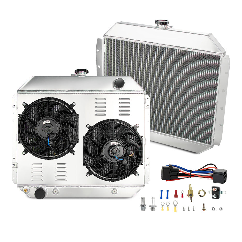 EVIL ENERGY 3ROW-44mm Aluminum Radiator 1966-1979 Ford Bronco & F-100/F-150/F-250/F-350 Series - EVILENERGY