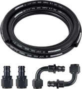 EVILENERGY EVIL ENERGY Push Lock Hose Kit Fuel Hose Line Kit NBR SAE 30R7 10FT (4/6/8/10/12AN)