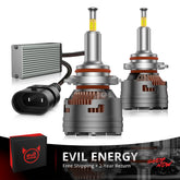 EVIL ENERGY V7 Brightest 150W 360° Full IIlumination 9005/HB3 6500K White 45000LM IP68 LED Headlight Bulbs 2 Pcs
