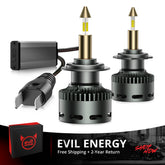 EVIL ENERGY RD09 Bullet 130W 360° Full IIlumination H7 6500K White 40000LM IP68 LED Headlight Bulbs 2 Pcs