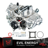 EVIL ENERGY 750 CFM 4 Barrel Carburetor with complete kit including gasket, mounting hardware, and branded box – free shipping and 180-day return guarantee