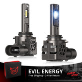 EVIL ENERGY Brightest S550 9006/HB4 130W 6500K White  40000LM  IP68 LED Headlight Bulbs 2Pcs
