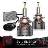 EVIL ENERGY V7 Brightest 9006/HB4 150W 360°Full Illumination LED Headlight Bulbs 900% Brighter Than Halogen and 50,000Hrs Lifespan