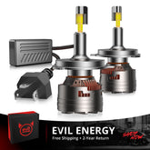 EVIL ENERGY V7 Brightest H4/9003/HB2 150W 360°Full Illumination LED Headlight Bulbs 900% Brighter Than Halogen and 50,000Hrs Lifespan