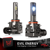 EVIL ENERGY Brightest S550 9005/HB3 130W 6500K White  40000LM  IP68 LED Headlight Bulbs 2Pcs