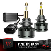 EVIL ENERGY RD09 Bullet 9006/HB4 130W 360°Full Illumination LED Headlight Bulbs 900% Brighter Than Halogen and 60000Hrs Lifespan