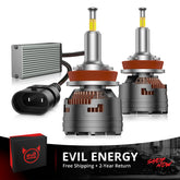 EVIL ENERGY V7 Brightest 150W 360° Full IIlumination H11/H8/H9 6500K White 45000LM IP68 LED Headlight Bulbs 2 Pcs
