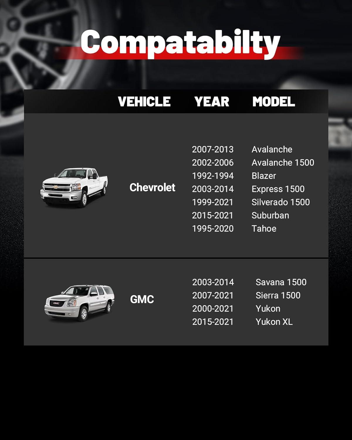 Evil Energy | Wheel Spacers 6x5.5 for Chevy Silverado GMC Sierra 4PCS (1.25" / 1.5" / 2.0") - EVILENERGY