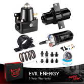 EVIL ENERGY 20-120PSI EFI Fuel System Kit with 300LPH Inline Fuel Pump & 10 Micron Fuel Filter