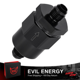 EVIL ENERGY 6/8/10AN Male Non Return One Way Check Valve Fitting Aluminum Black