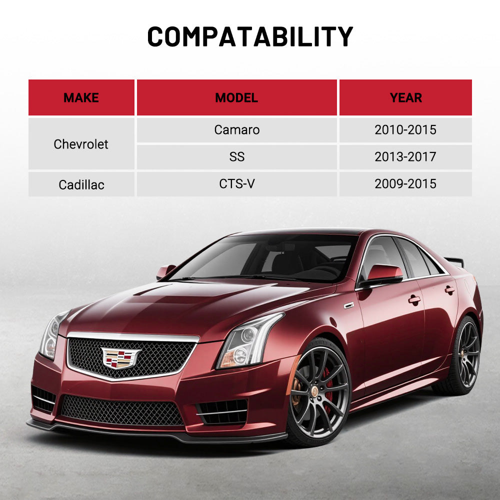 EVIL ENERGY 5x120mm 2inch Wheel Spacers for Chevy Camaro, SS & Cadillac CTS - V (2009 - 2017) 4 - Piece Set with M14x1.5 Bolts, 66.9mm Hub Bore - EVILENERGY