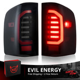 EVIL ENERGY LED Tail Lights Black Smoke For 2007-2013 Chevy Silverado 1500 2500 HD 3500 HD