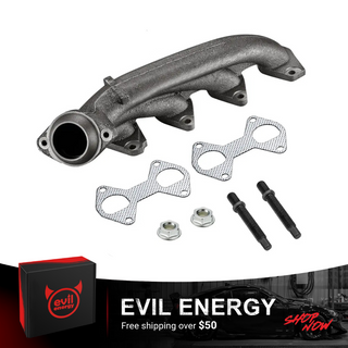 EVIL ENERGY DORMAN 674-694XD - Ceramic Coated Passenger Side Exhaust Manifold Kit - EVILENERGY