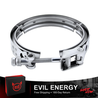 EVIL ENERGY V Band Clamp Quick Release Stainless Steel Male Female Mild Steel (without Flange) - EVILENERGY