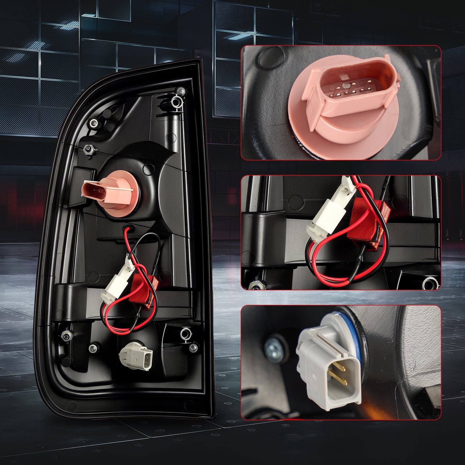 EVIL ENERGY Black LED Tail Lights Lamps for 2008-2016 Ford F250 F350 F450 F550 Super Duty - EVILENERGY