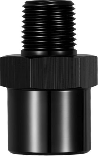 EVIL ENERGY 1/4 or 1/8 NPT Male to M10x1.0 Female Metric Straight Aluminum Fitting Black