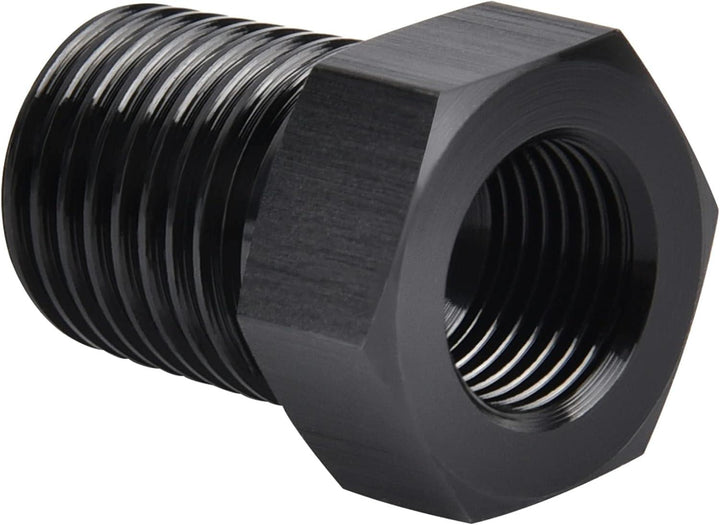 EVIL ENERGY NPT Male to NPT Female Reducer Bushing Fitting Adapter Hex Aluminum Black - EVILENERGY