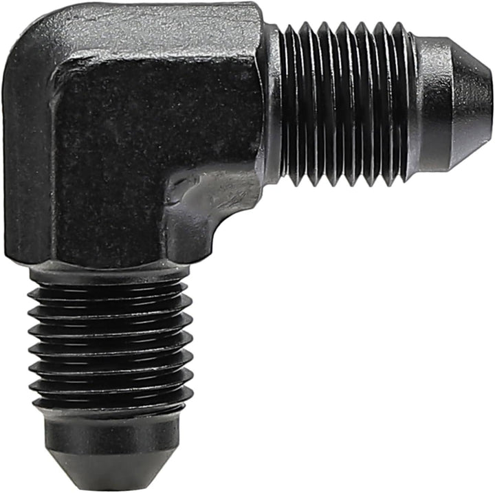 EVIL ENERGY AN Male to Male Flare 45/90 Degree Union Coupler Fitting Coupling Aluminum Black ( 3/4/6/8/10/12AN) - EVILENERGY