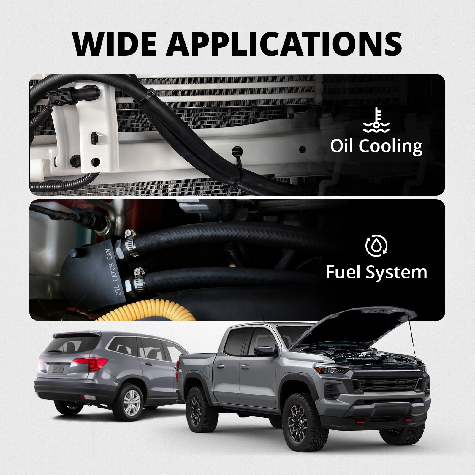 EVIL ENERGY Fuel Hose Push Lock Line NBR Rubber SAE 30R7 5-25FT - EVILENERGY