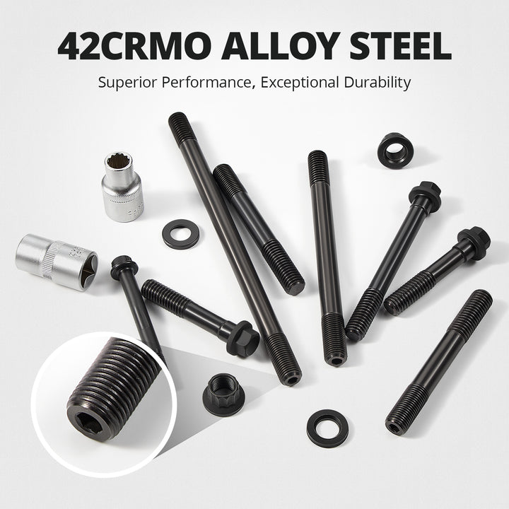 EVIL ENERGY Harmonic Balancer Bolt Kit Material - 42CrMo Alloy Steel for Superior Performance & Durability