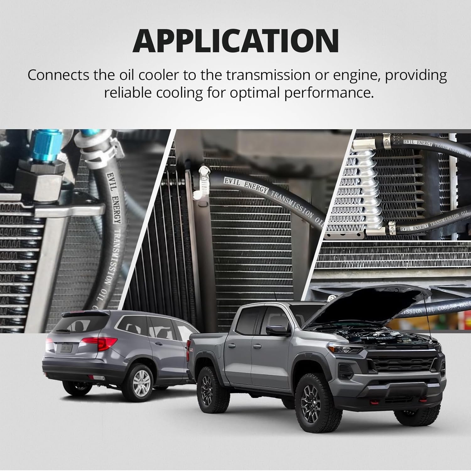 EVIL ENERGY Transmission Oil Cooler Hose 250PSI SAE J1532(5/16,3/8,1/2inch) - EVILENERGY