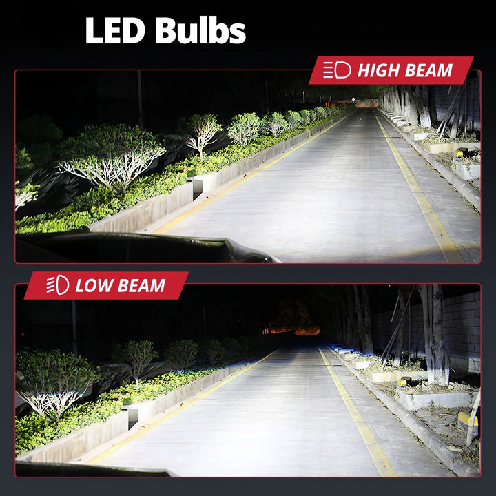 EVIL ENERGY P2 Wide Voltage 9-32V 9005/HB3 130W 6500K White 40000LM IP68 LED Headlight Bulbs 2Pcs - EVILENERGY