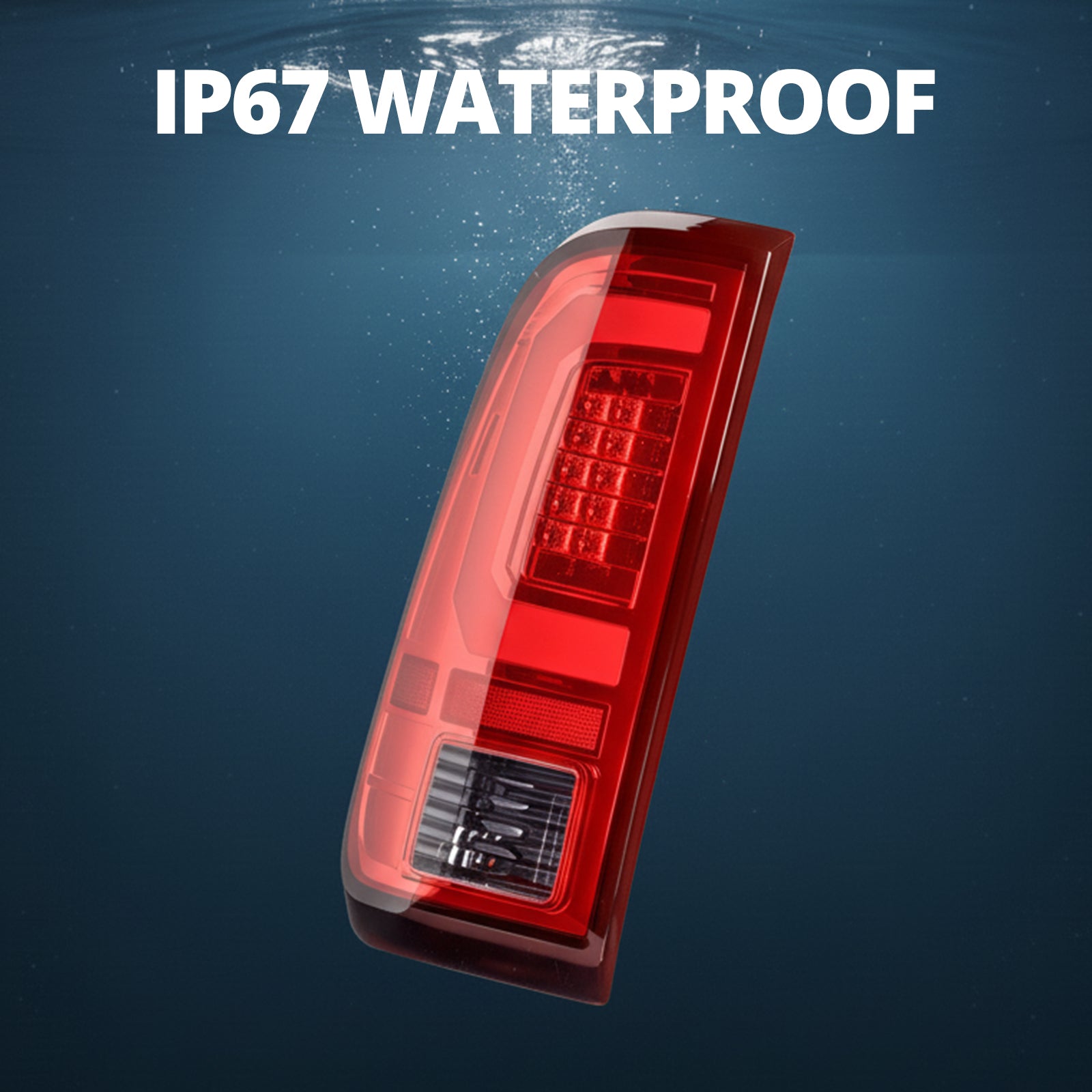 EVIL ENERGY Fit 2008 - 2016 Ford F250 F350 F450 SD Super Duty Shape LED Red Tail Light - EVILENERGY