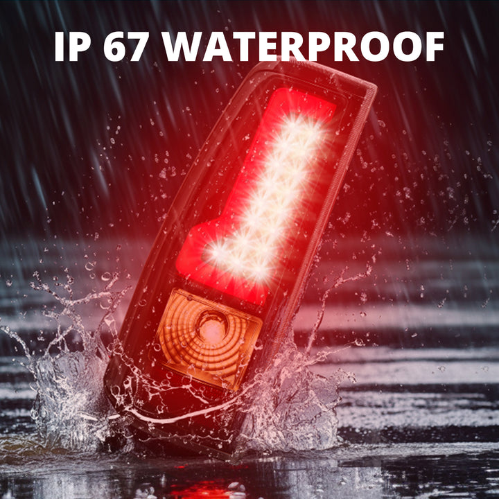 EVIL ENERGY Fit For Chevy Silverado 2003 2004 2005 2006 LED Tail Lights Assembly, Smoked Tail Lights Truck Rear Lamp Black & Red 1 Pair - EVILENERGY