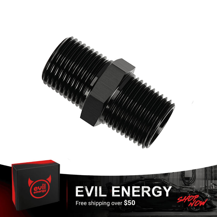 EVIL ENERGY NPT Male to NPT Male Thread Coupling Equal Hose Fitting Adapter - EVILENERGY