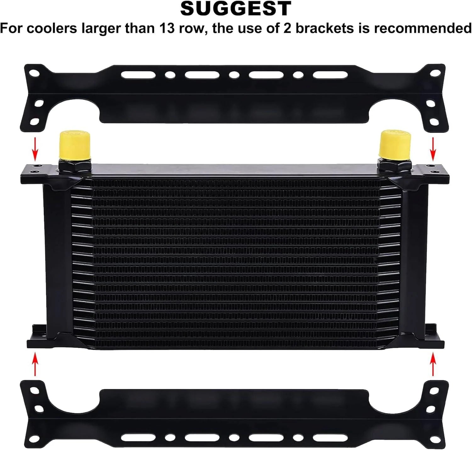 EVIL ENERGY Universal 10AN Transmission & Engine Oil Cooler Kit with Mounting Bracket - EVILENERGY