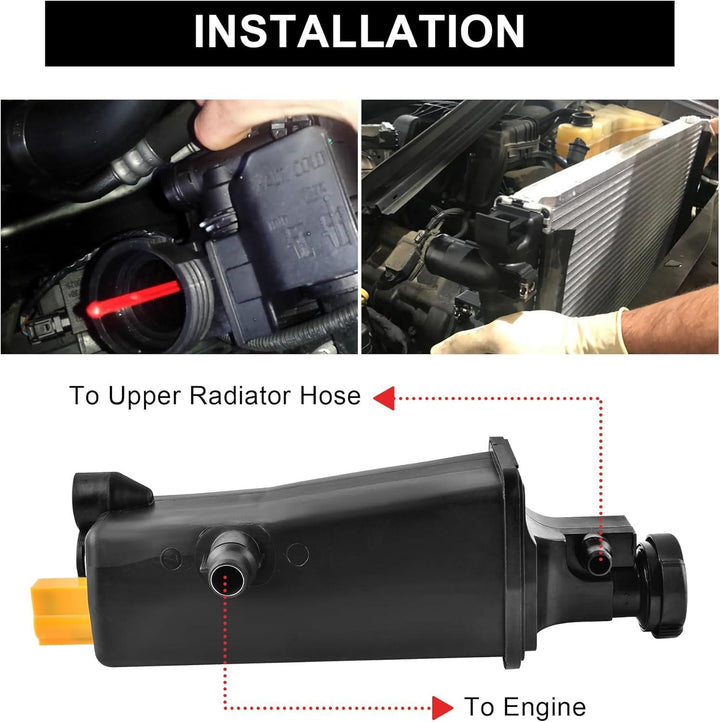 EVIL ENERGY Coolant Reservoir Tank with Cap Compatible with BMW X3 X5 323i 323Ci 325i 325xi 325Ci 328i 328Ci 330i 330xi 330Ci Replacement for 17117573781 - EVILENERGY
