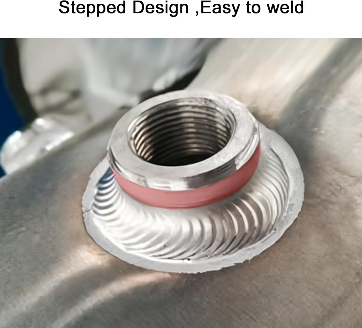 EVIL ENERGY NPT Female Weld on Bung Fitting Aluminum (1/2" 1/4" 1/8" 3/4" 3/8" ) - EVILENERGY