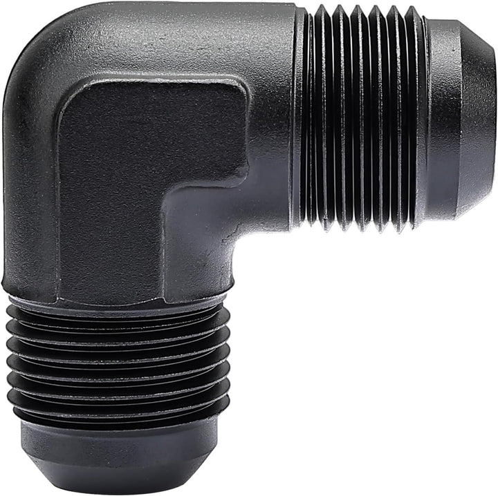 EVIL ENERGY AN Male to Male Flare 45/90 Degree Union Coupler Fitting Coupling Aluminum Black ( 3/4/6/8/10/12AN) - EVILENERGY