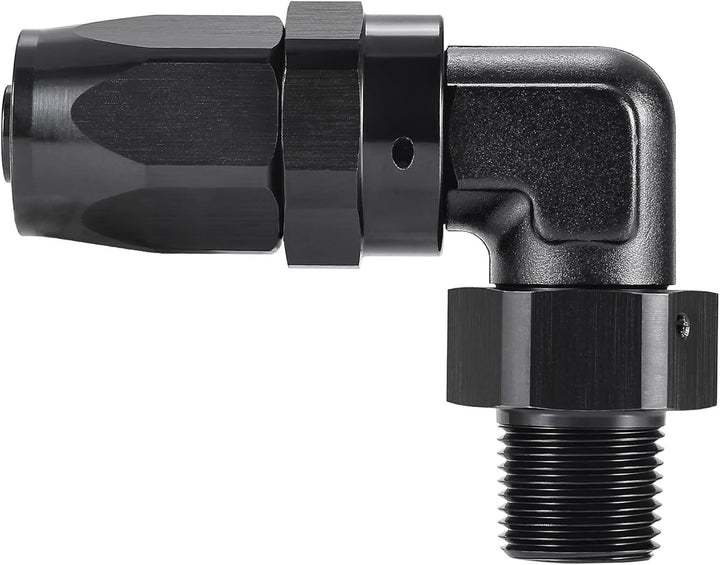 EVIL ENERGY NPT Male to AN 90 Degree Hose End Fitting Swivel for CPE Braided Hose - EVILENERGY