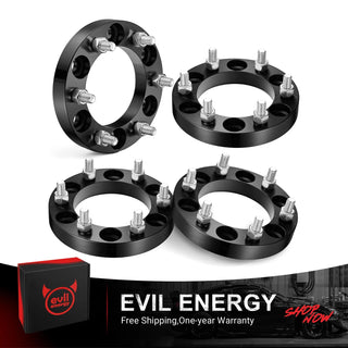 EVIL ENERGY Wheel Spacers 6X5.5 for Toyota Tacoma - M12x1.5 Hub Bore (1.0 Inch) - Set of 4