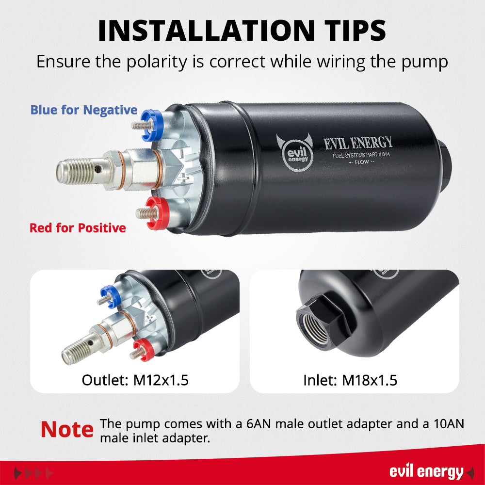EVIL ENERGY Full LS Swap EFI Fuel Setup with 300LPH Electric Fuel Pump, 20-120PSI Regulator, 6AN 20FT Fuel Hose and Filter - EVILENERGY