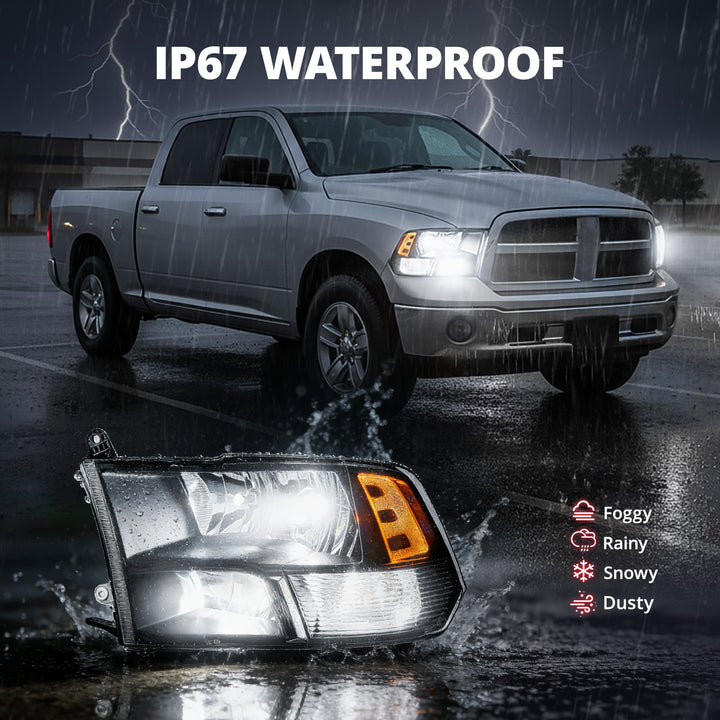 EVIL ENERGY For 2009-2018 Dodge RAM 1500 2500 3500 Headlight Assembly - EVILENERGY