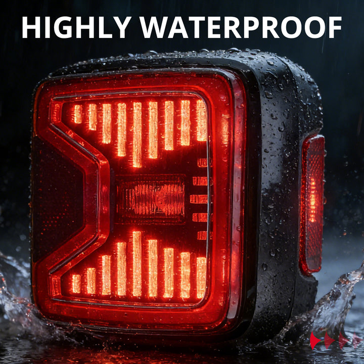 EVIL ENERGY Fit For 2018-2025 Jeep Wrangler JL LED Tail Lights, with Reverse Light Turn Signal Lamp Running Lights Side Marker Light, 2 PCS - EVILENERGY