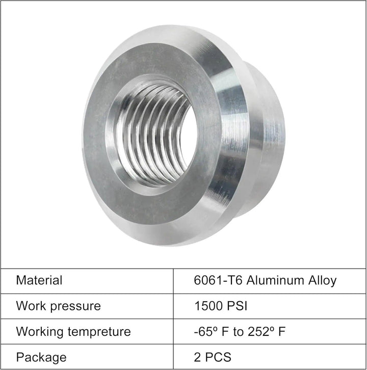 EVIL ENERGY EVIL ENERGY NPT Female Weld on Bung Fitting Aluminum (1/2" 1/4" 1/8" 3/4" 3/8" )