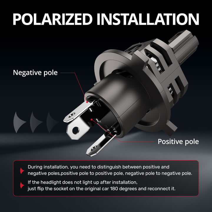 EVIL ENERGY Brightest S550 H4/9003/HB2 Dual Light Source 130W 6500K White 40000LM IP68 LED Headlight Bulbs 2Pcs - EVILENERGY