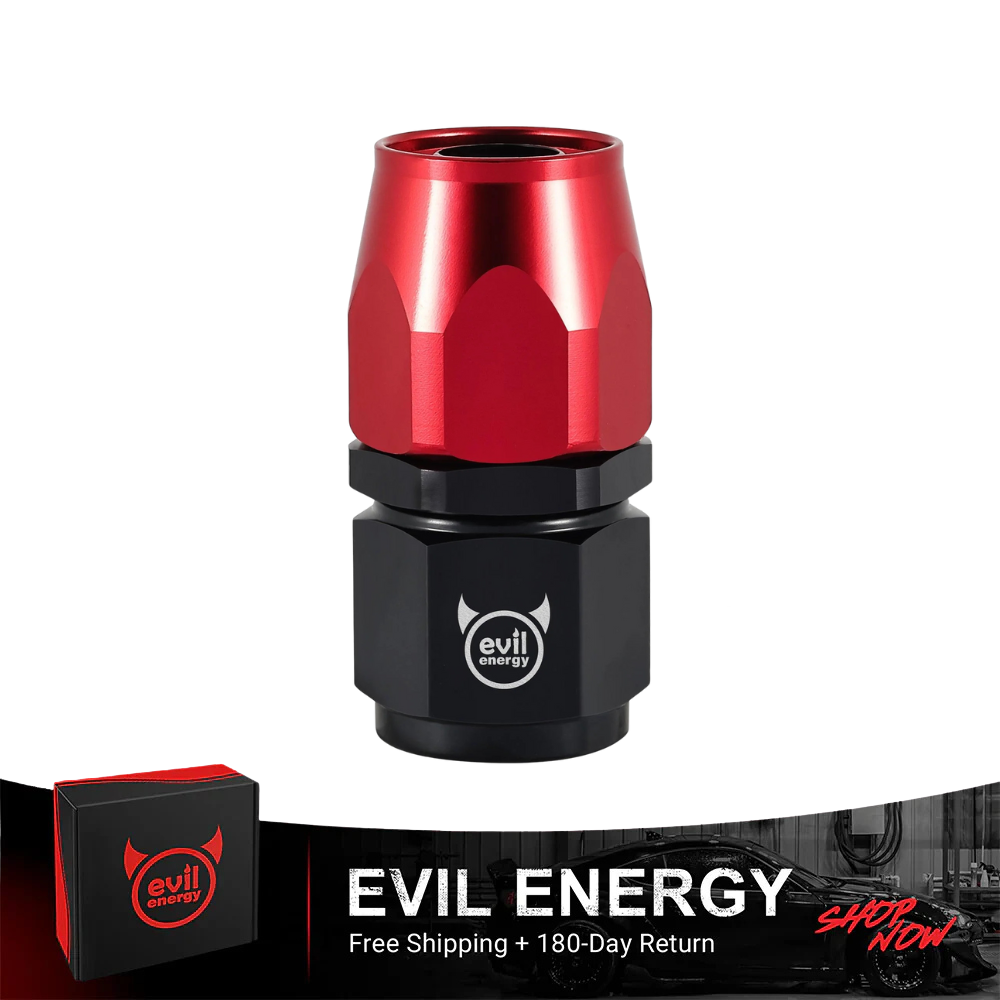 90 Degree AN20 Swivel Hose End Fitting – Black Aluminum, 20AN Fuel Or Oil Line Adapter, 1-Year Warranty