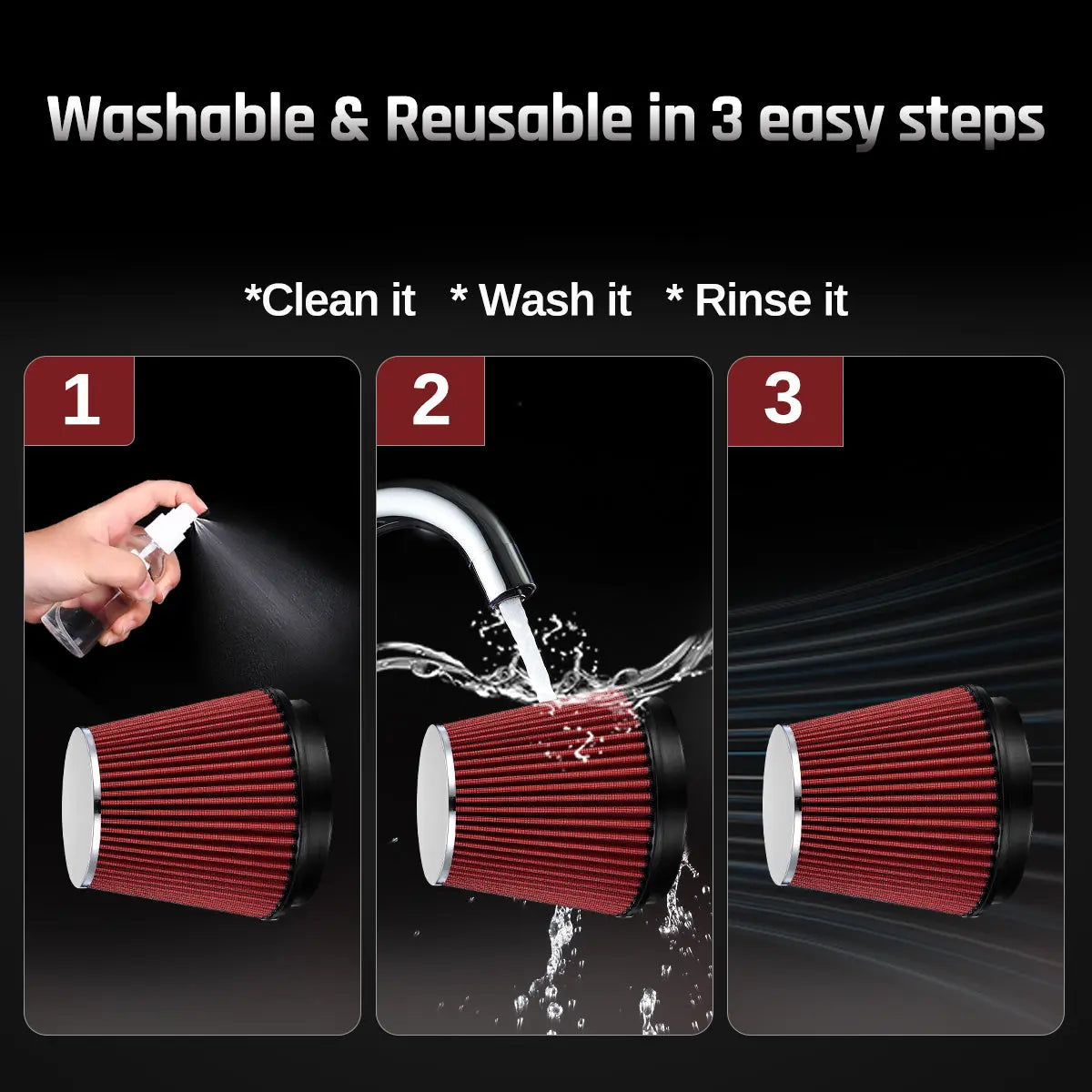 mysite Air Intake Kit For 2002-2008 Dodge Ram 1500 2500 4.7L 5.7L V8 |EVIL ENERGY