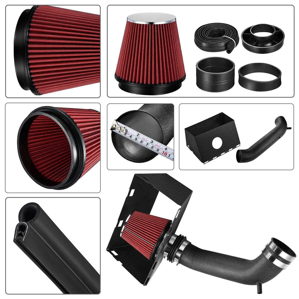 mysite Air Intake Kit For 2002-2008 Dodge Ram 1500 2500 4.7L 5.7L V8 |EVIL ENERGY